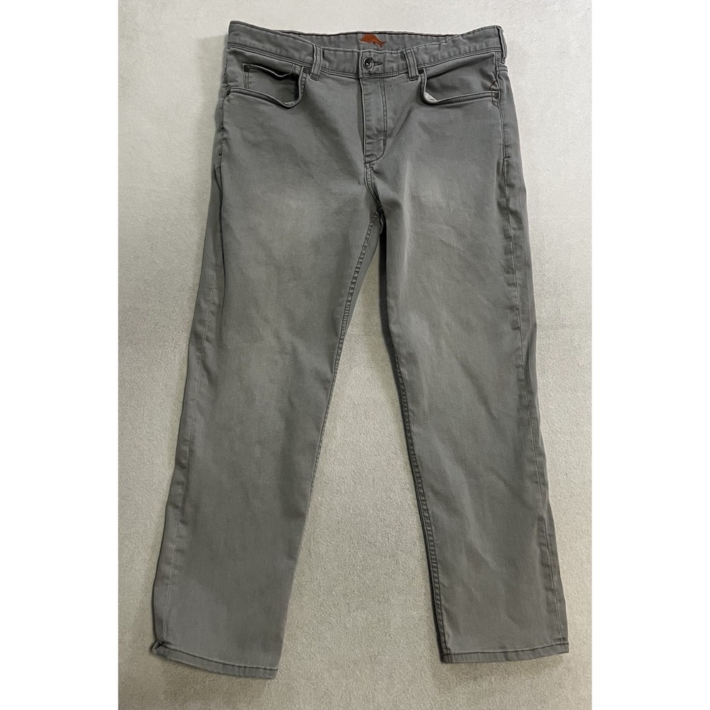 Tommy Bahama Jeans Men's Size 36x30 (36x29) Gray Authentic Straight Sand Drifter